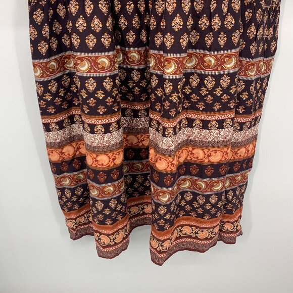 Old Navy Dress Poet Midi Long Sleeve Cinch Waist V Neck NWT - Picture 8 of 12